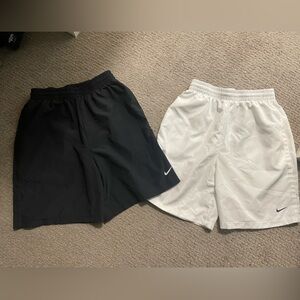 Nike Black and White Dri Fit Shorts - Youth Boys XL